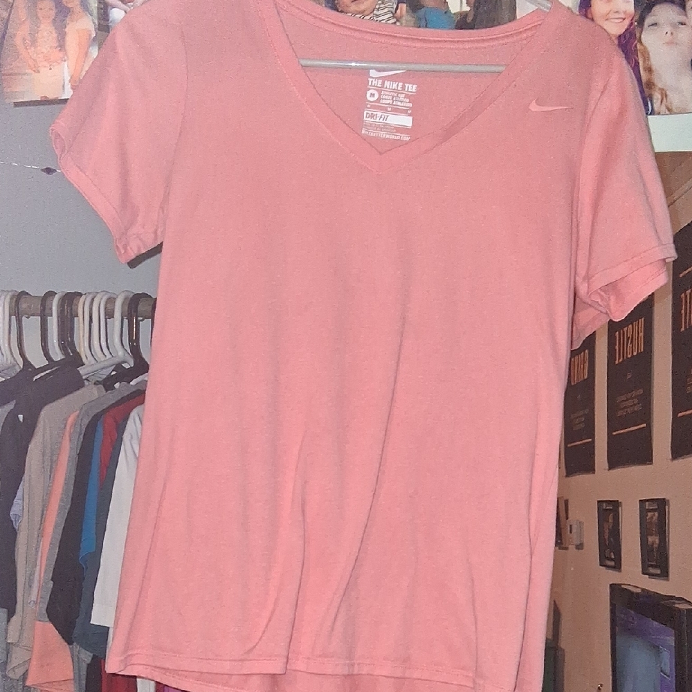 Nike Women's Coral V-Neck Tee